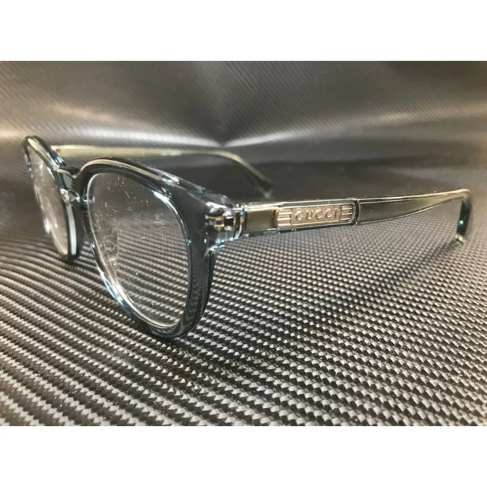 Gucci Blue Transparent Men's 48mm Eyeglasses